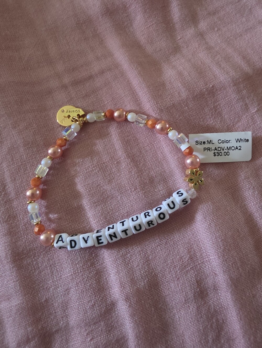Moana Little Words Project Bracelet M/L Nwt